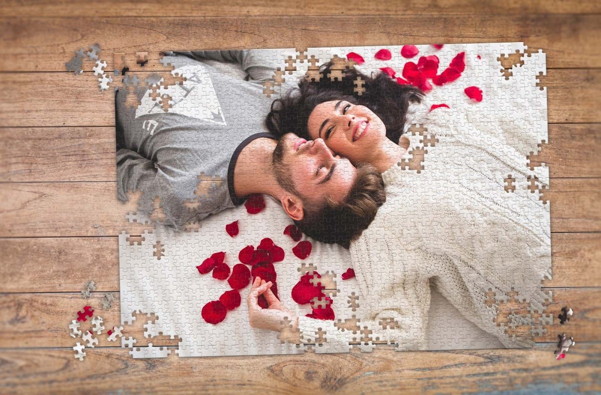 Custom Photo Puzzle 1000 pieces  Valentine's Couple picture | MakeYourPuzzles