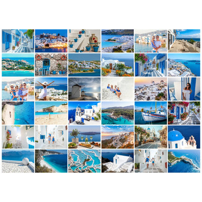 36 Collage Simple Grid Photo Puzzle – Landscape
