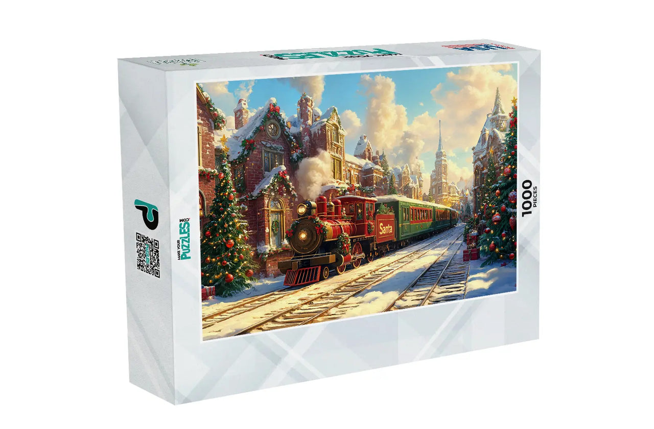 Christmas Train Station Puzzle | MakeYourPuzzles