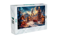 Thumbnail for Mystical Town Square with Christmas Tree Puzzle | MakeYourPuzzles