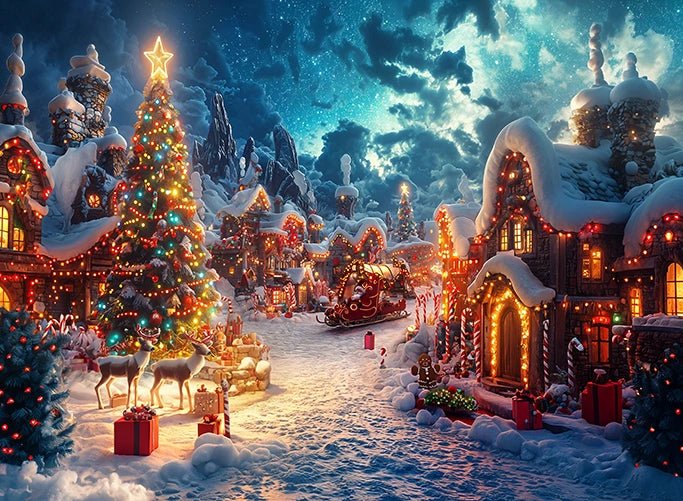 Santa's Christmas Village Puzzle | MakeYourPuzzles