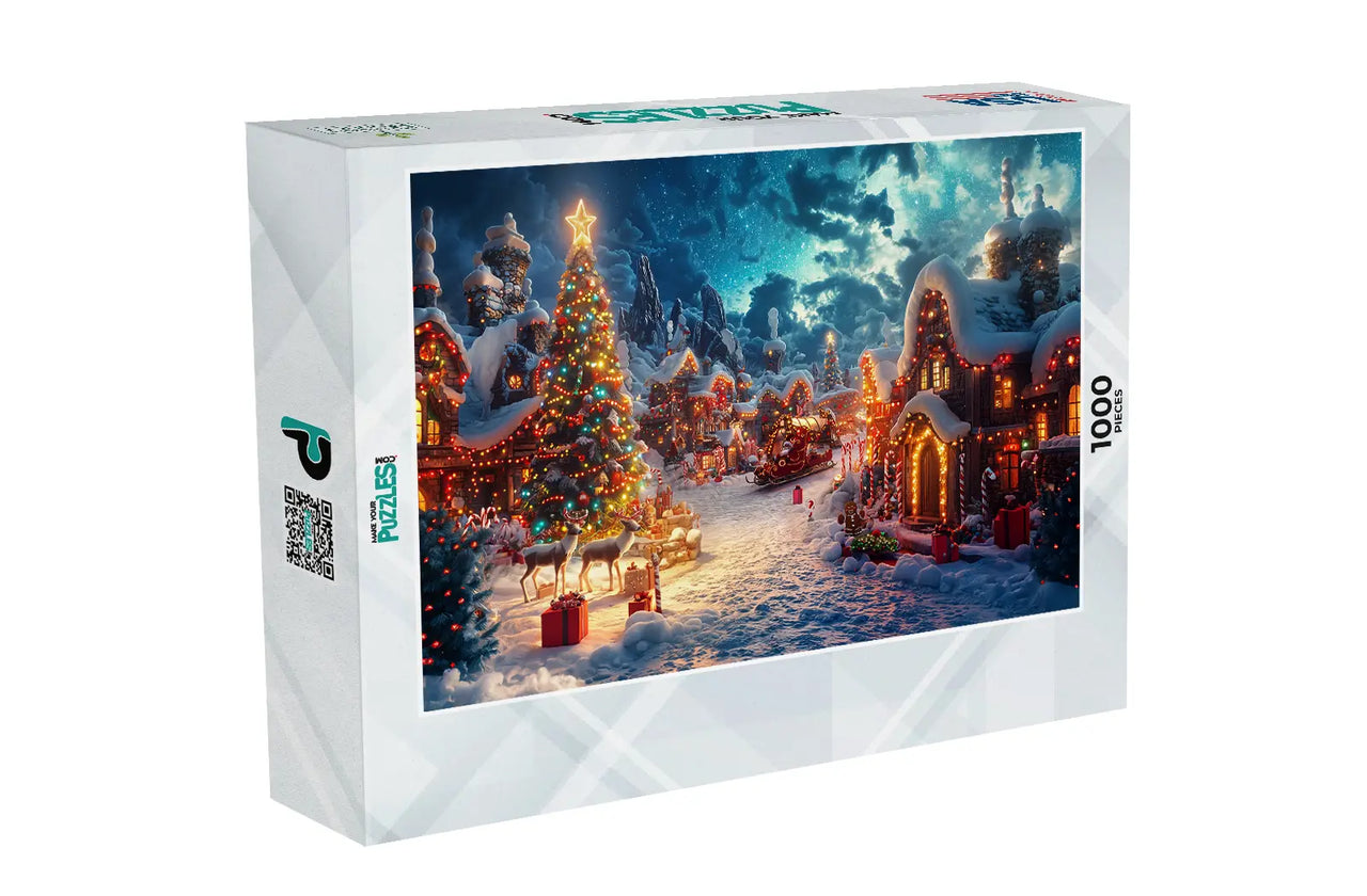 Santa's Christmas Village Puzzle | MakeYourPuzzles