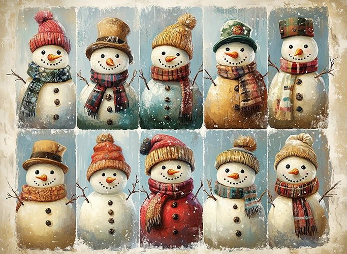 Charming Snowman Collection Puzzle | MakeYourPuzzles