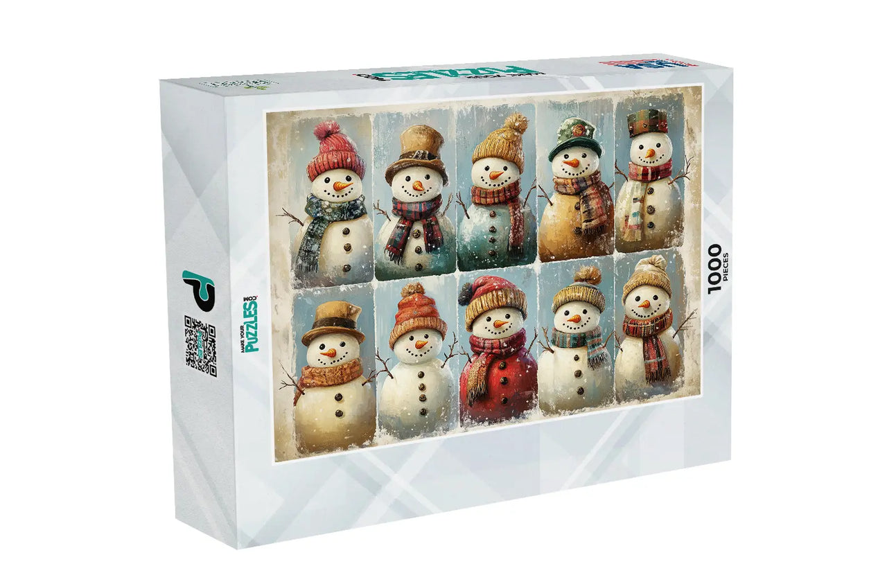 Charming Snowman Collection Puzzle | MakeYourPuzzles