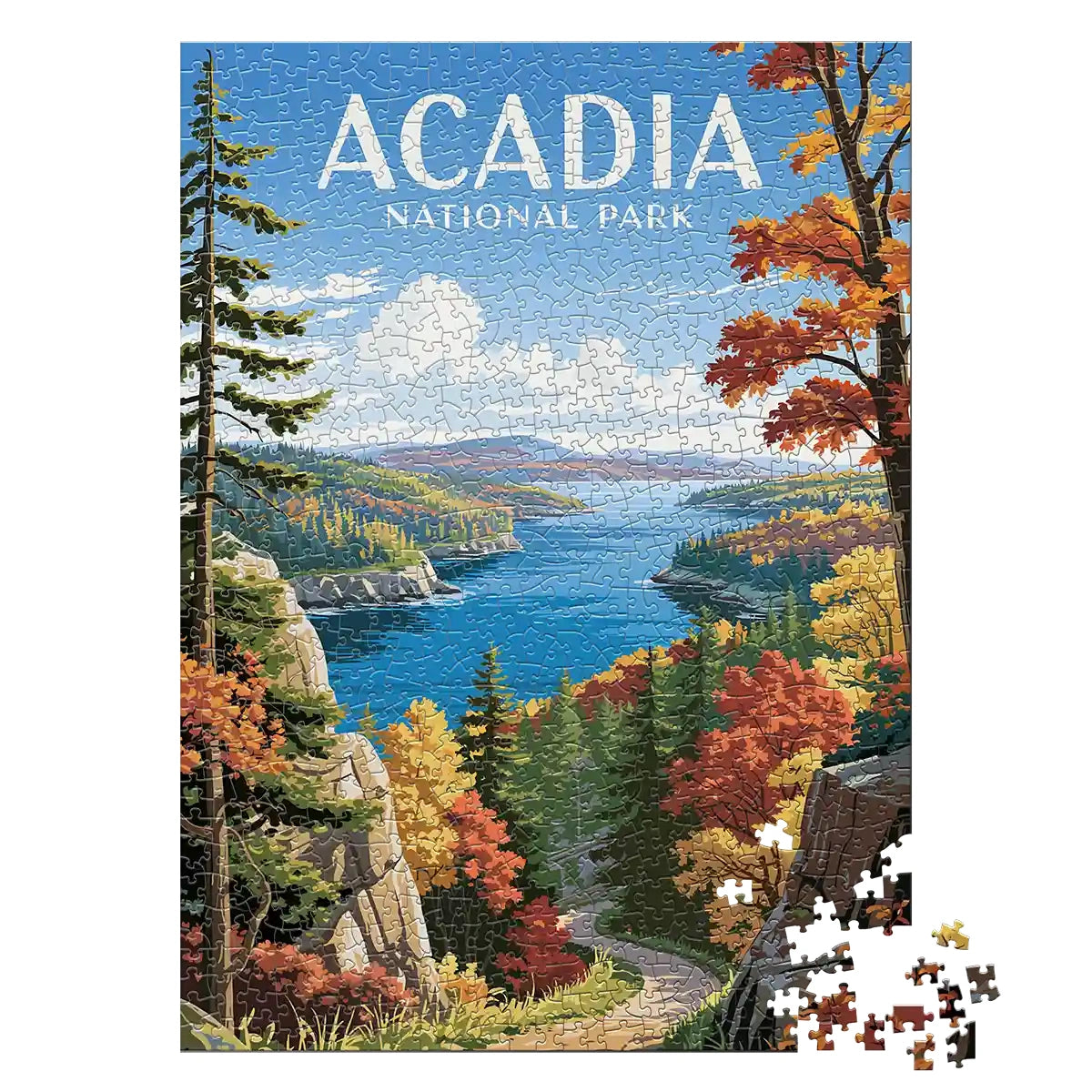 Acadia National Park Fall 1000 piece puzzle by MakeYourPuzzles