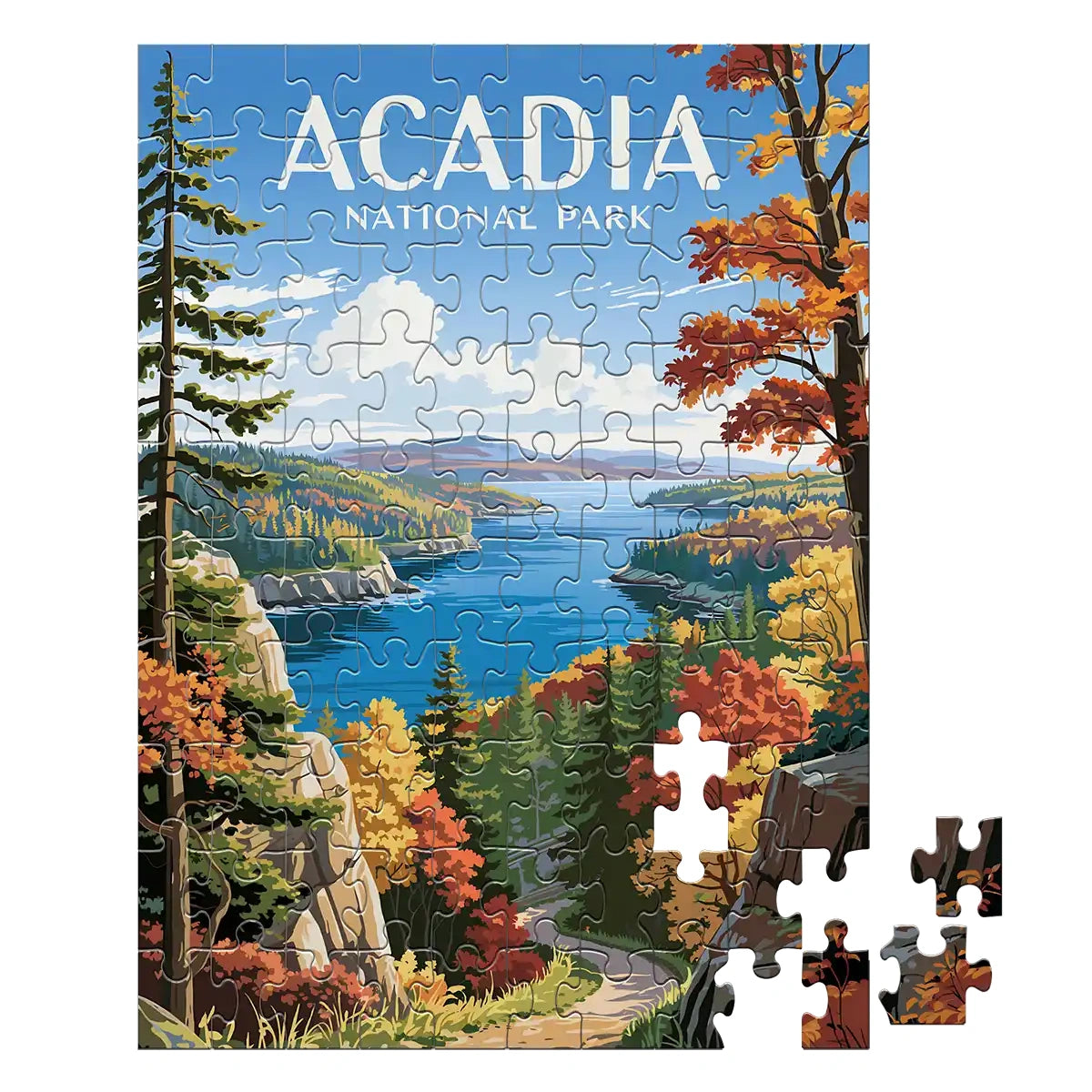 Acadia National Park Fall 100 piece puzzle by MakeYourPuzzles