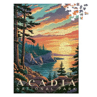 Thumbnail for Acadia National Park Sunset 1000 piece puzzle by MakeYourPuzzles