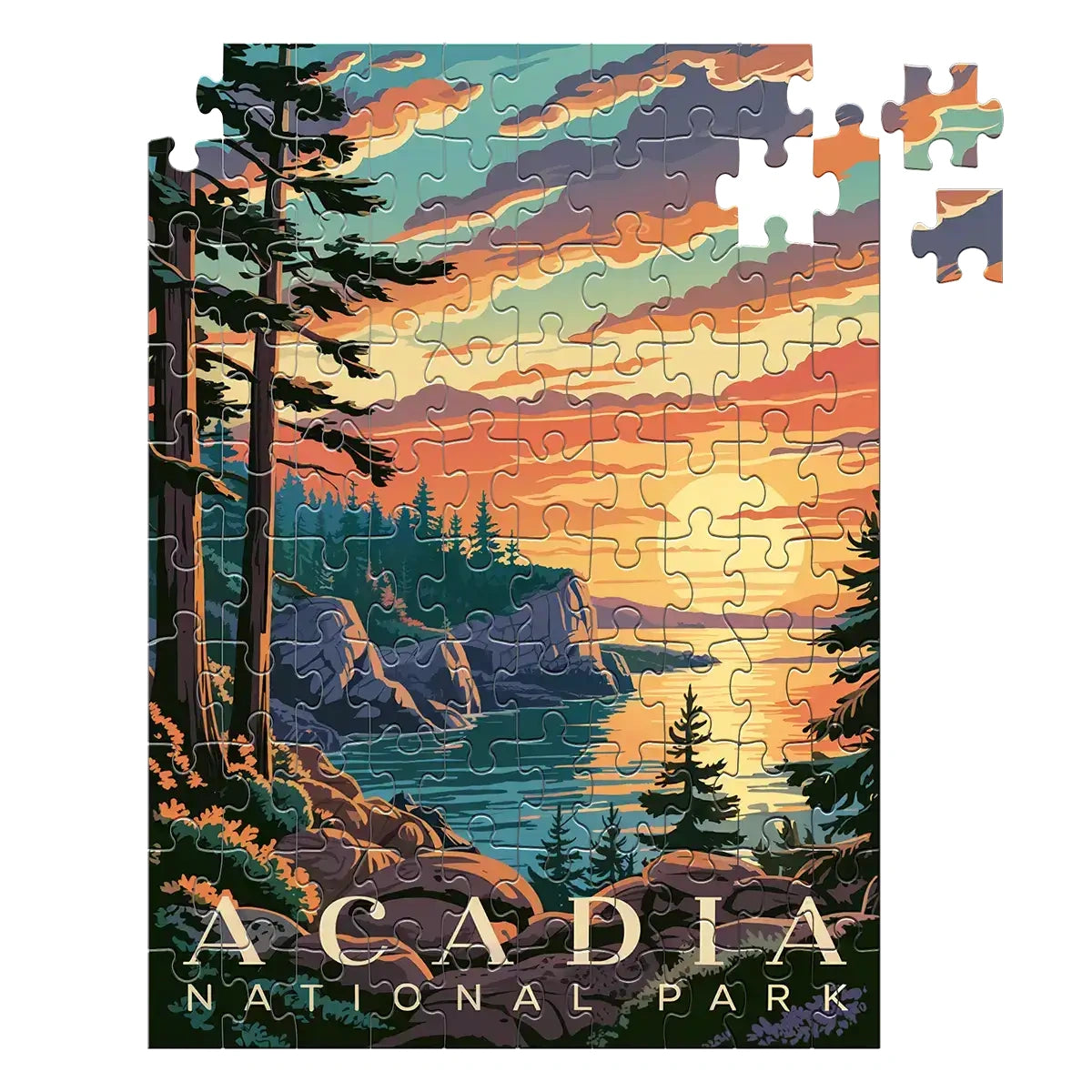 Acadia National Park Sunset 100 piece puzzle by MakeYourPuzzles