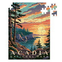Thumbnail for Acadia National Park Sunset 100 piece puzzle by MakeYourPuzzles