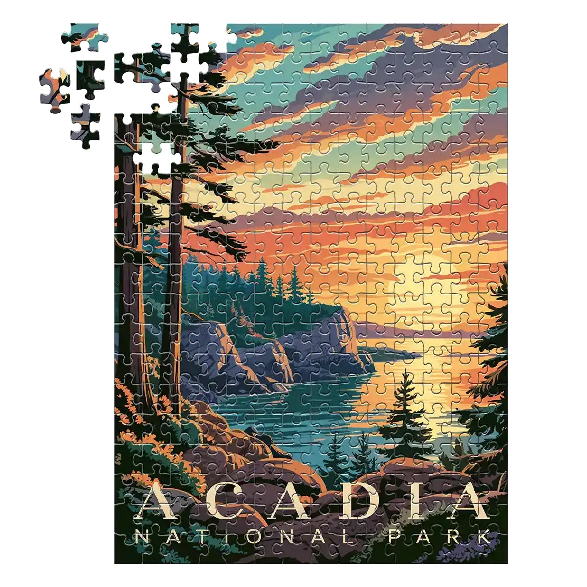 Acadia National Park Sunset 252 piece puzzle by MakeYourPuzzles