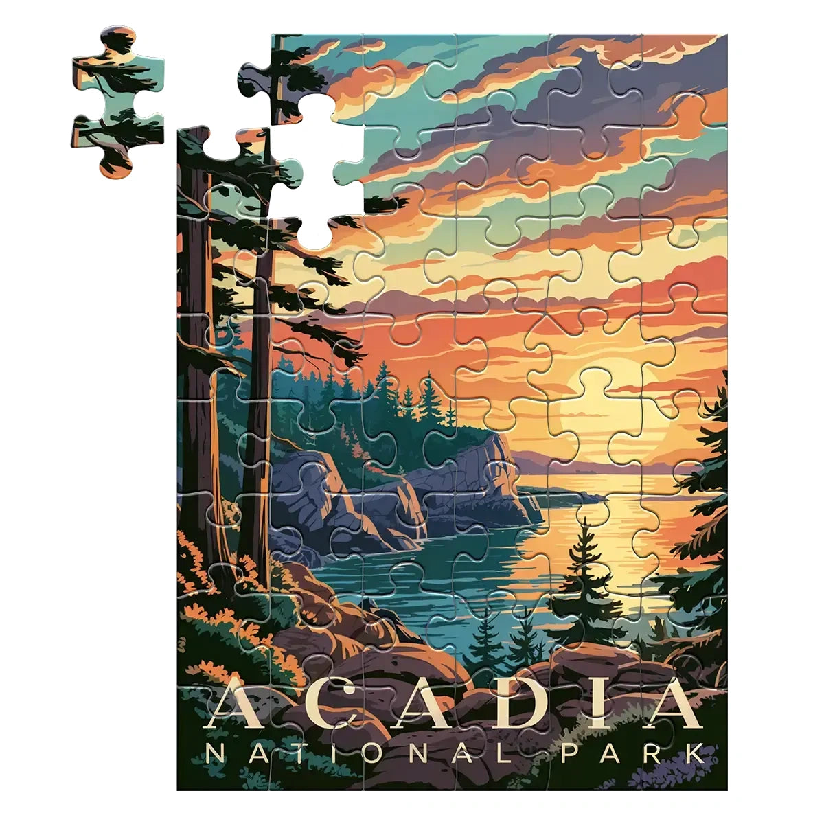 Acadia National Park Sunset 48 piece puzzle by MakeYourPuzzles