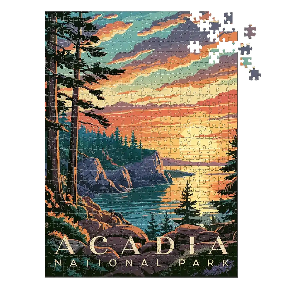 Acadia National Park Sunset 500 piece puzzle by MakeYourPuzzles