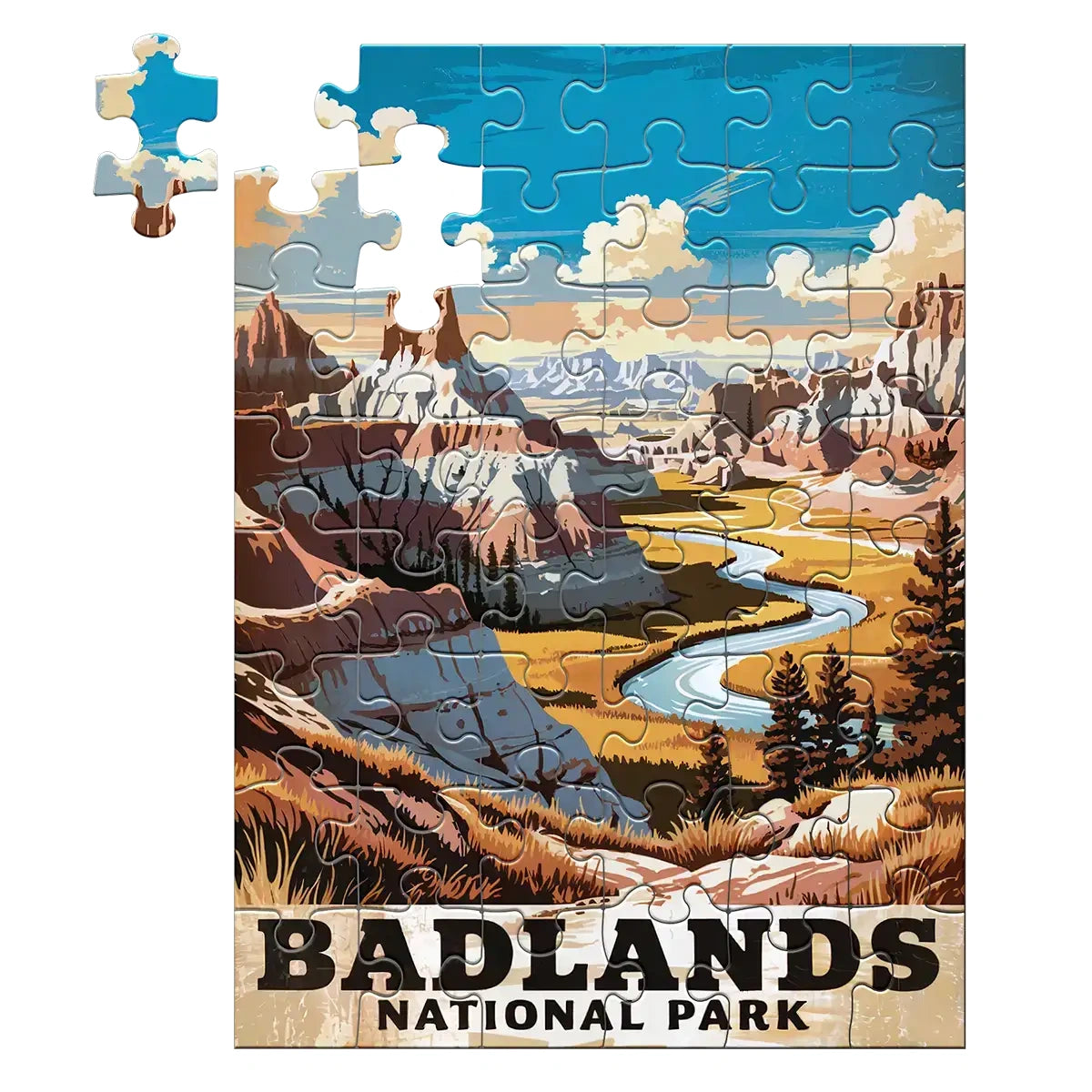 Badlands National Park Puzzle 48 piece puzzle by MakeYourPuzzles