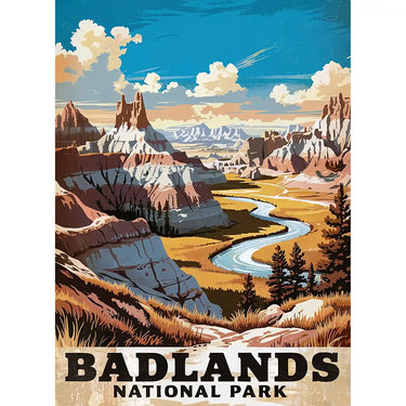 Badlands National Park Puzzle River by MakeYourPuzzles