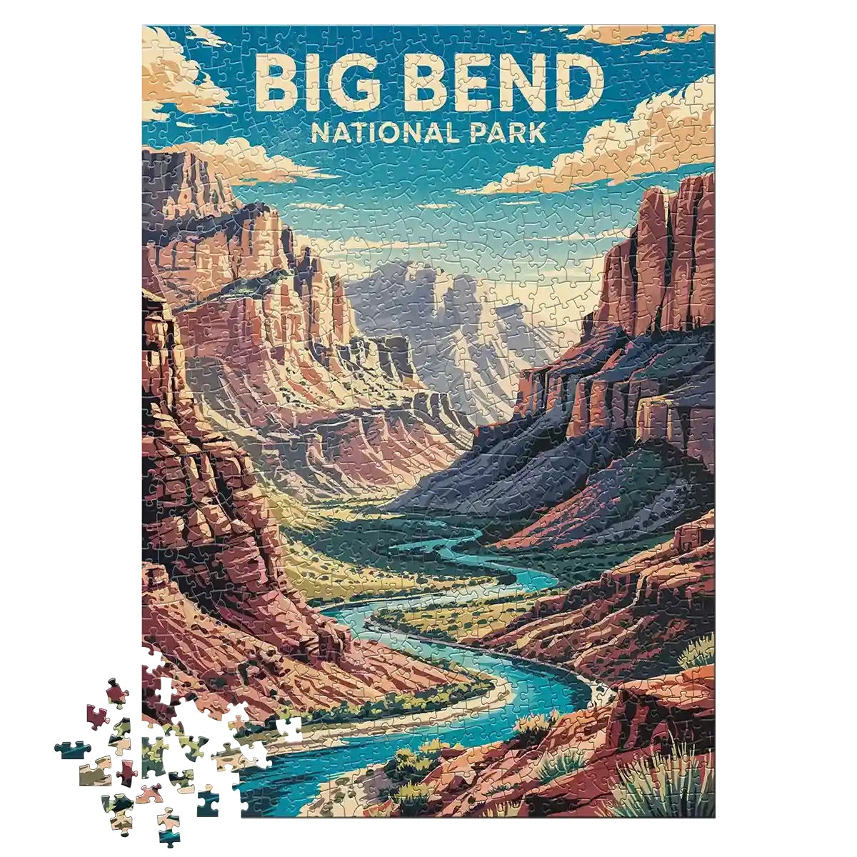 Big Bend National Park 1000 piece puzzle by MakeYourPuzzles