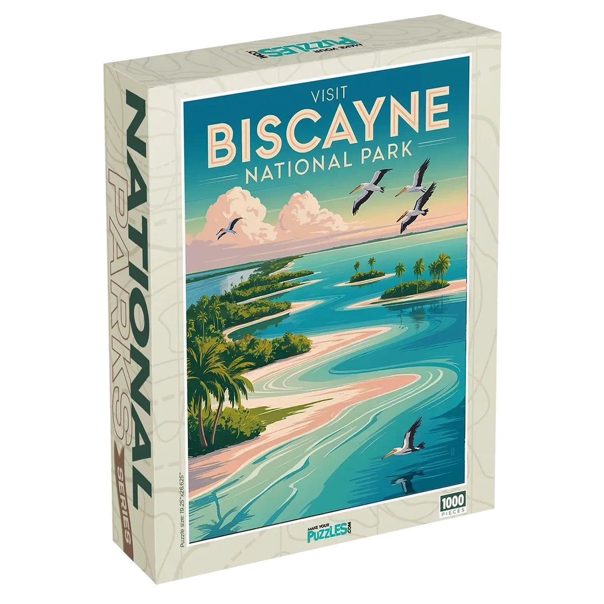 Biscayne National Park Puzzle Sandbars 1000 piece puzzle box by MakeYourPuzzles