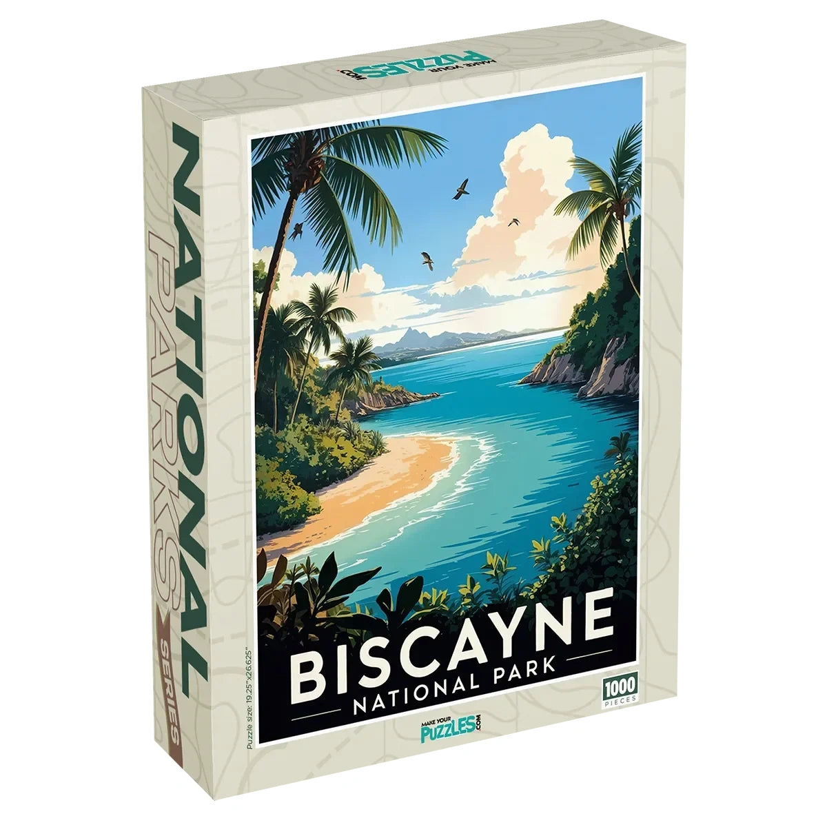 Biscayne National Park Puzzle Beach 1000 piece puzzle box by MakeYourPuzzles