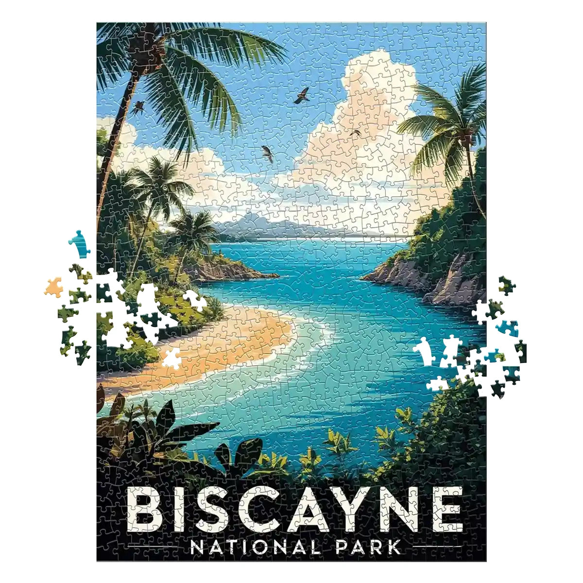 1000 piece Biscayne National Park Puzzle Beach by MakeYourPuzzles