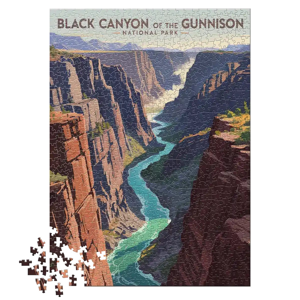 Colorado's Black Canyon of the Gunnison National Park 1000 piece puzzle by MakeYourPuzzles