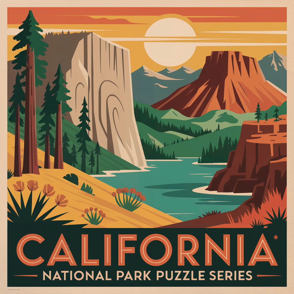 California National Park Puzzles by MakeYourPuzzles