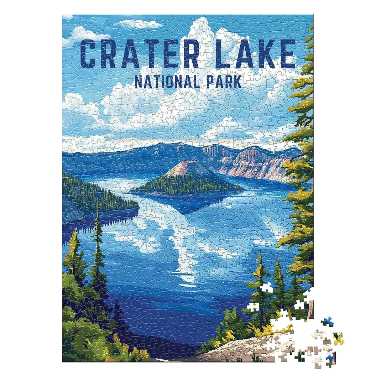 Crater Lake National Park Puzzle 1000 piece by MakeYourPuzzles