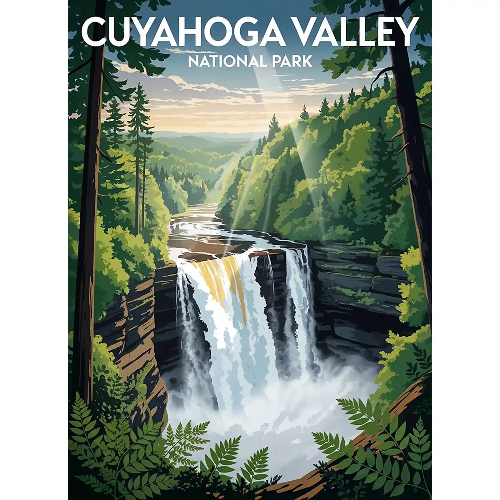 Cuyahoga National Park Puzzle Brandywine Falls by MakeYourPuzzles