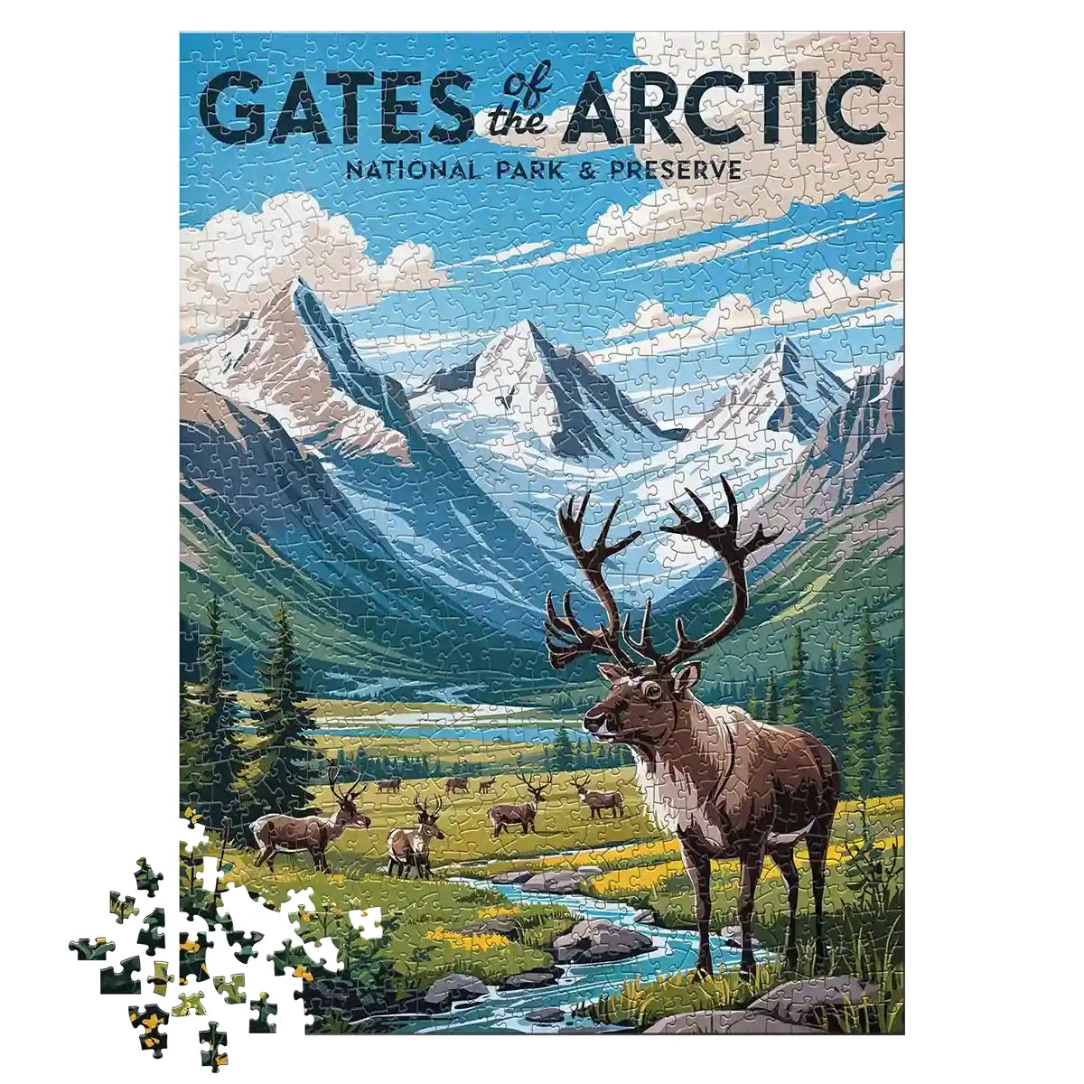 Gates of the Arctic National Park 1000 piece jigsaw puzzle by MakeYourPuzzles