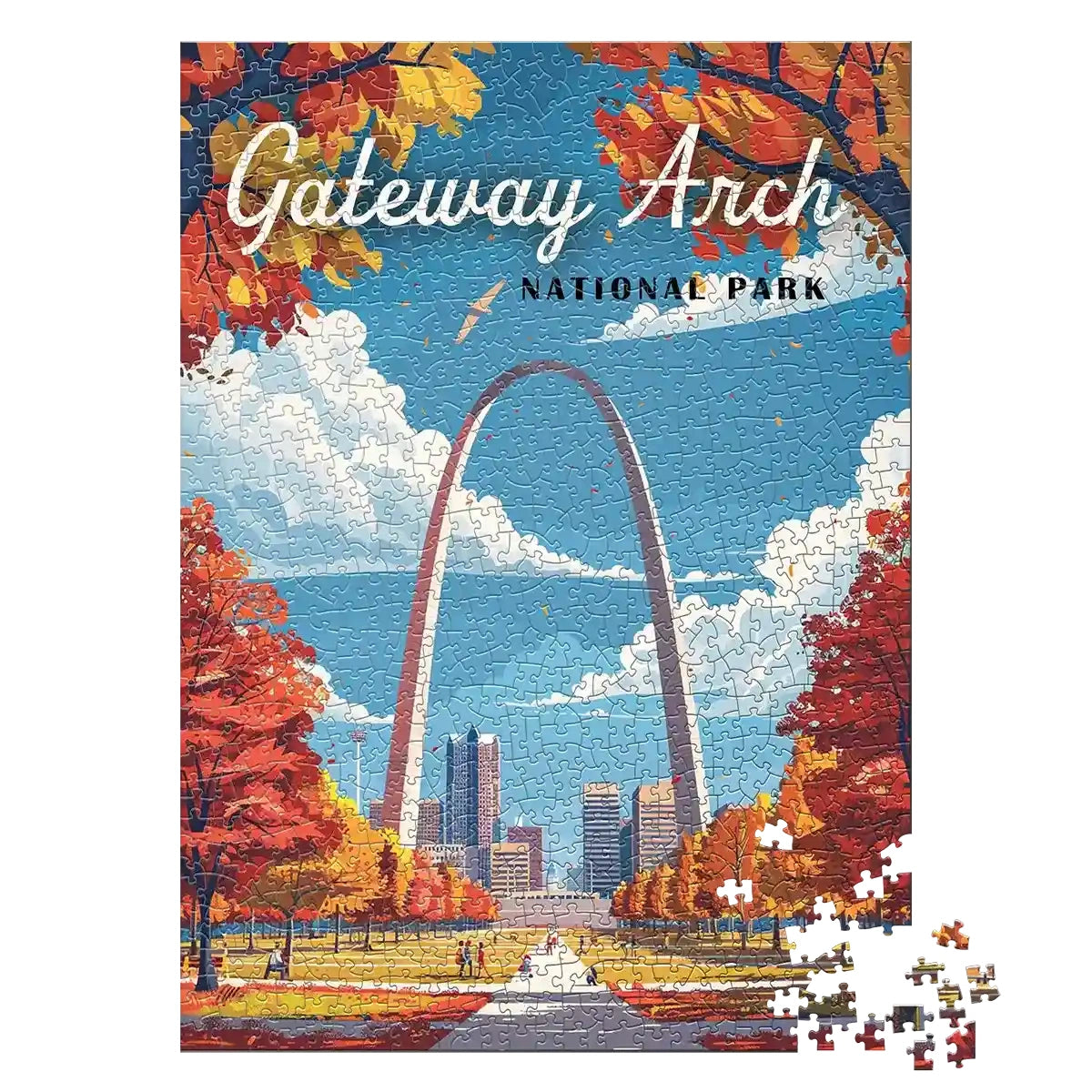 Gateway Arch National Park 1000 piece puzzle by MakeYourPuzzles