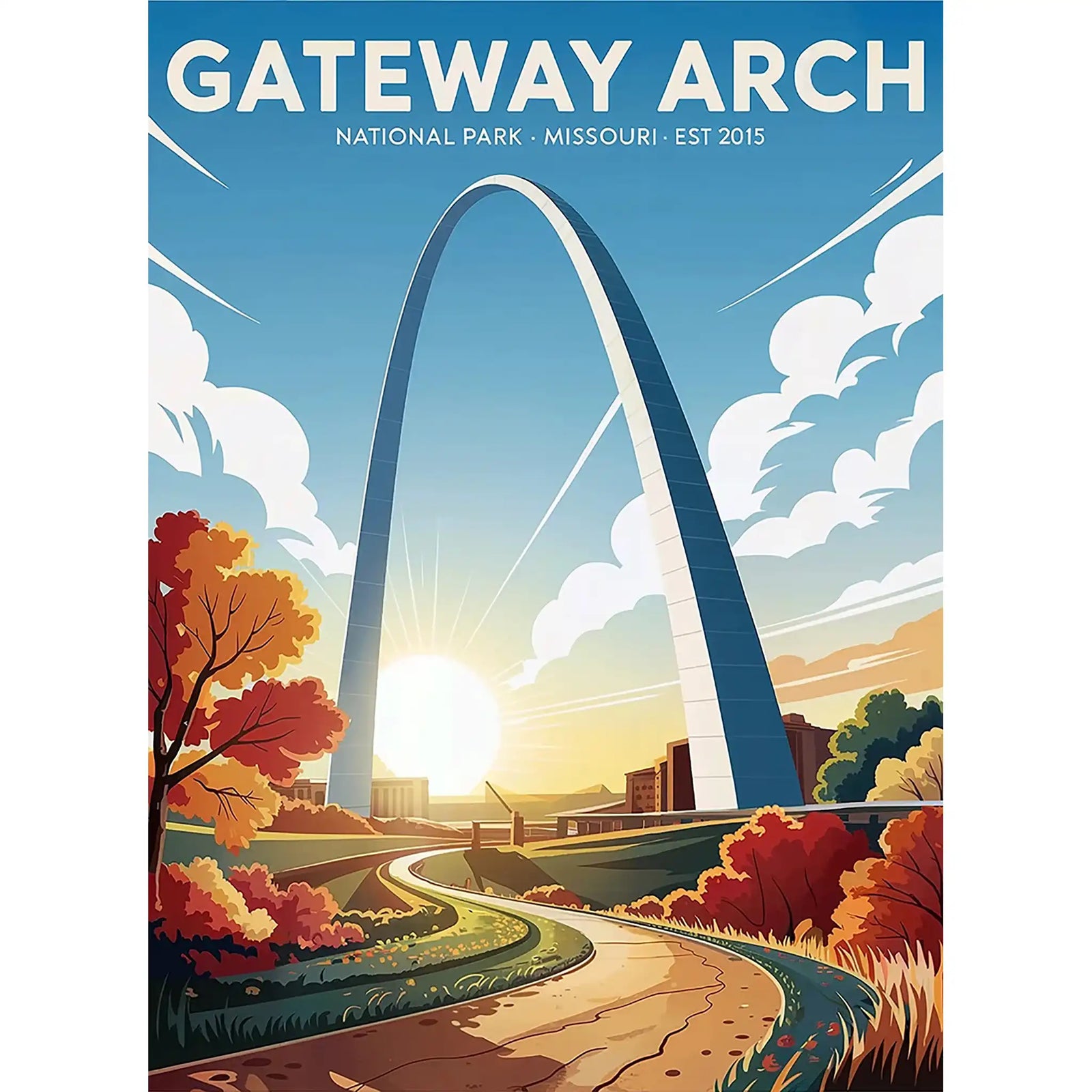 Gateway Arch National Park Puzzle by MakeYourPuzzles | Premium Jigsaw Puzzle Made in the USA