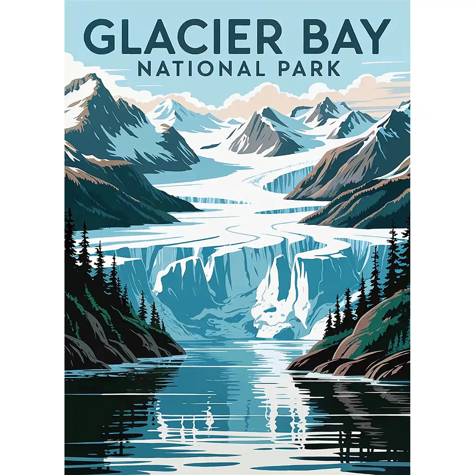Glacier Bay National Park Puzzle by MakeYourPuzzles | Premium Jigsaw Puzzle made in the USA