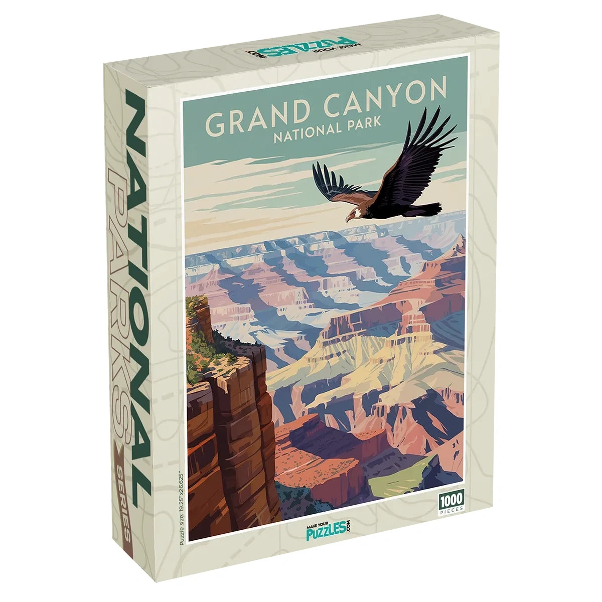 Grand Canyon National Park Puzzle Condor 1000 piece jigsaw puzzle box by MakeYourPuzzles