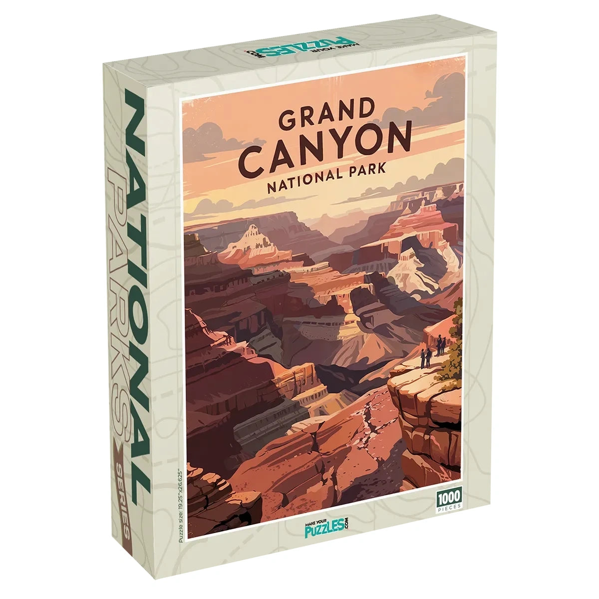 Grand Canyon National Park Mather Point Puzzle 1000 piece jigsaw puzzle box by MakeYourPuzzles