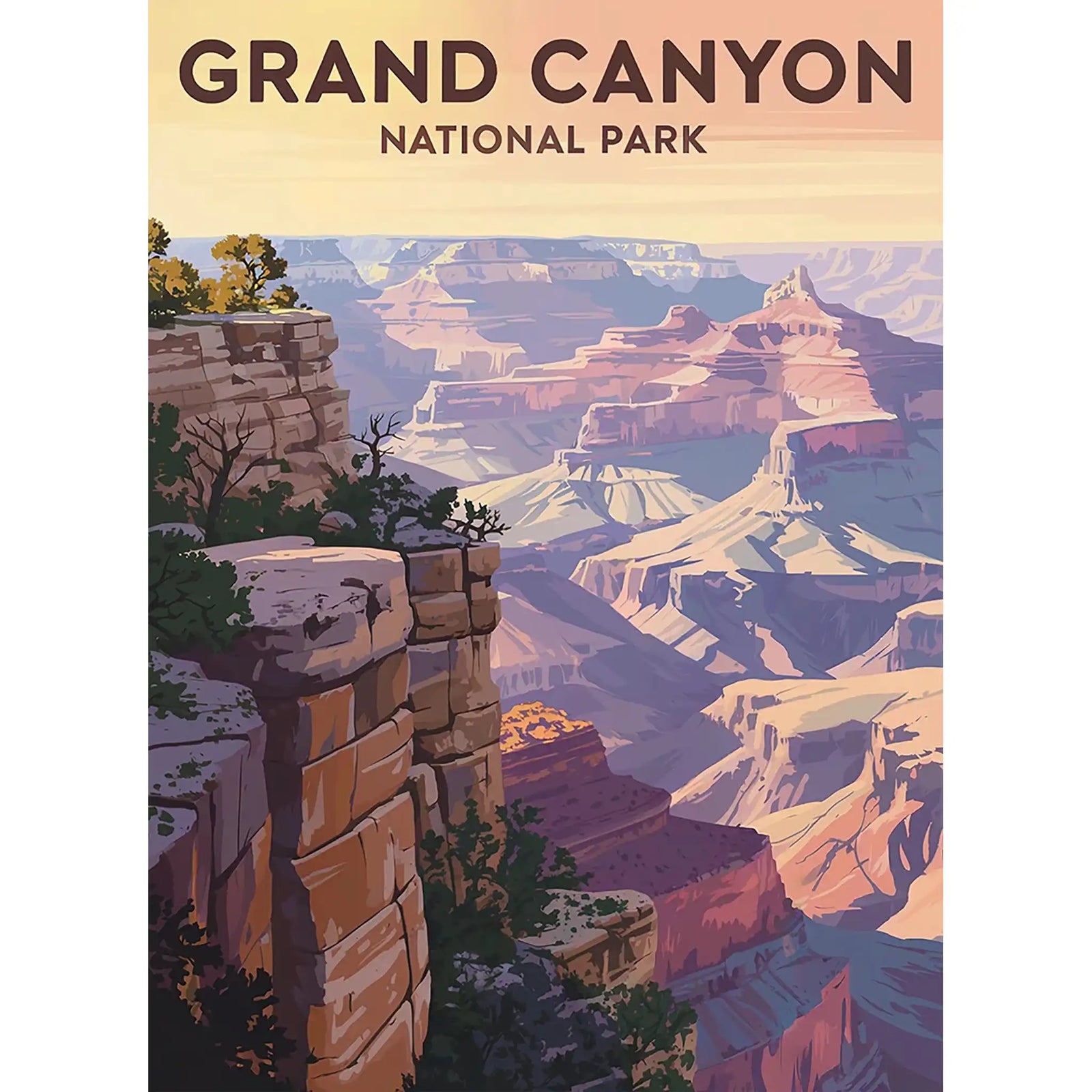 Grand Canyon National Park Puzzle South Rim by MakeYourPuzzles | Premium Quality made in the USA