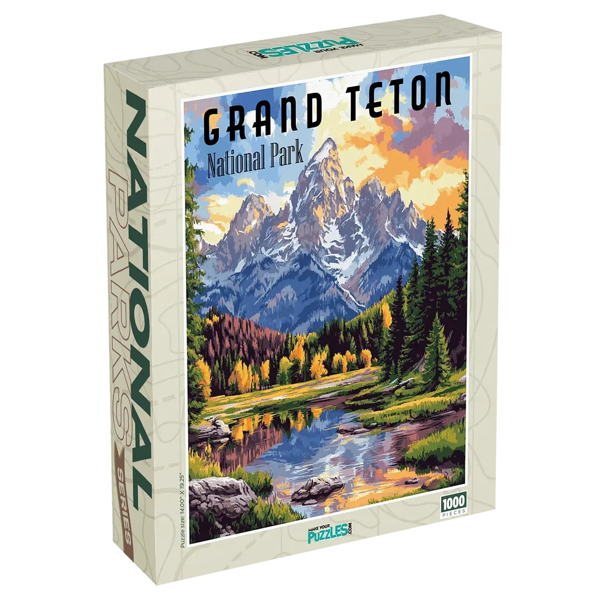 Grand Teton National Park Puzzle 1000 piece puzzle box by MakeYourPuzzles
