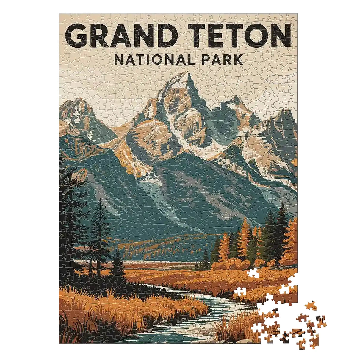 Grand Teton National Park Fall 1000 piece puzzle by MakeYourPuzzles