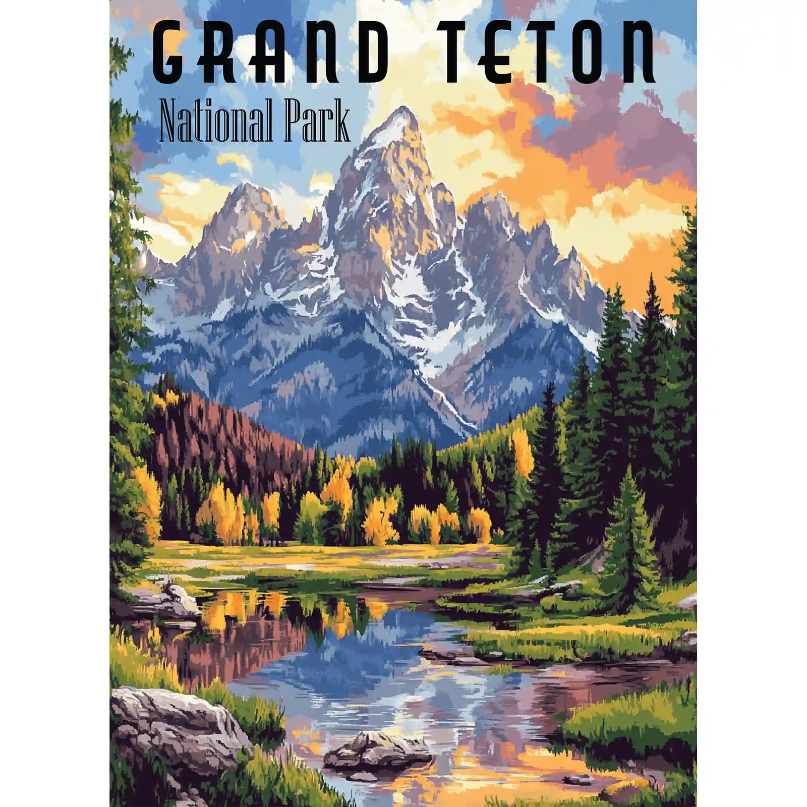 Grand Teton National Park Puzzle by MakeYourPuzzles | Premium Jigsaw Puzzle made in the USA