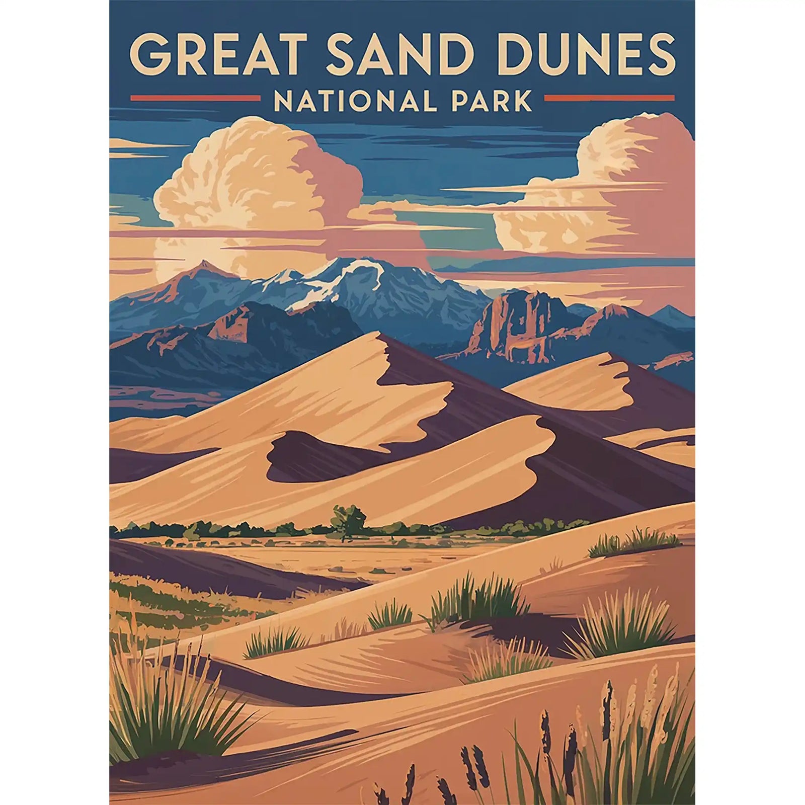 Great Sand Dunes National Park Puzzle by MakeYourPuzzles | Premium Quality Jigsaw Puzzle made in the USA