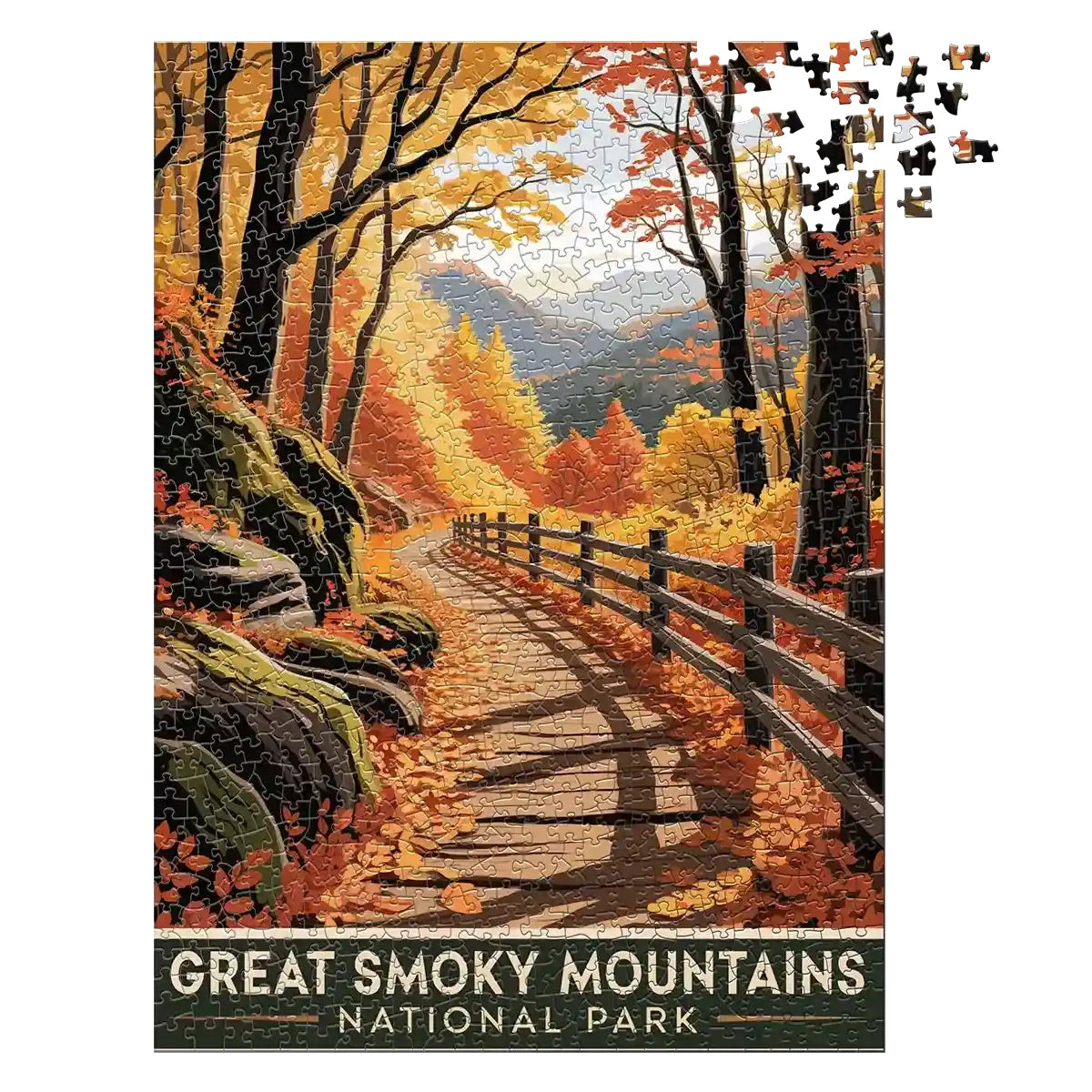 Great Smoky Mountains National Park Fall 1000piece puzzle MakeYourPuzzles