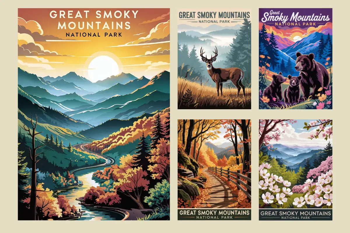 Great Smoky Mountains National Park Puzzles Collection by MakeYourPuzzles