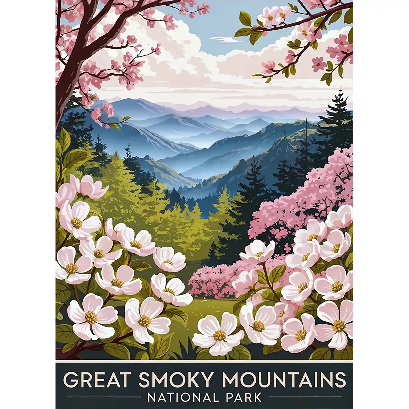 Great Smoky Mountains National Park Puzzle Spring by MakeYourPuzzles