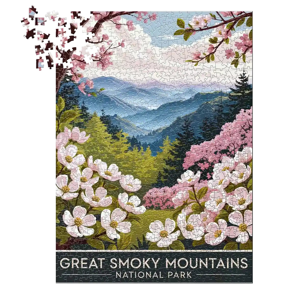 Great Smoky Mountains National Park Spring 1000 piece puzzle by MakeYourPuzzles