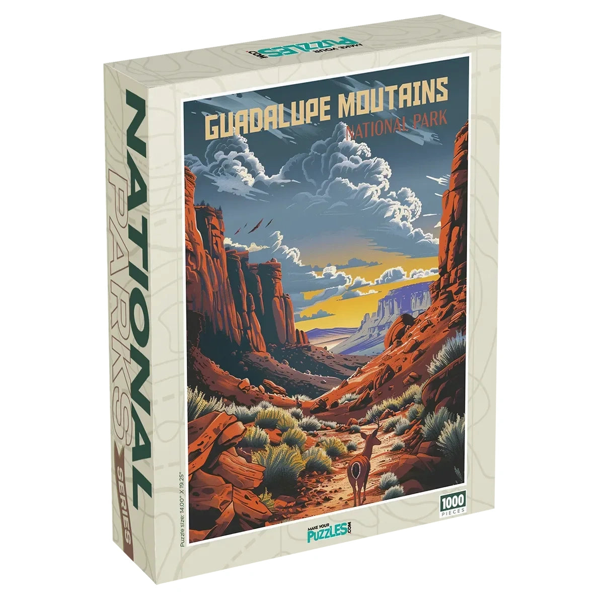 Guadalupe Mountains National Park Jigsaw Puzzle 1000 piece puzzle box by MakeYourPuzzles