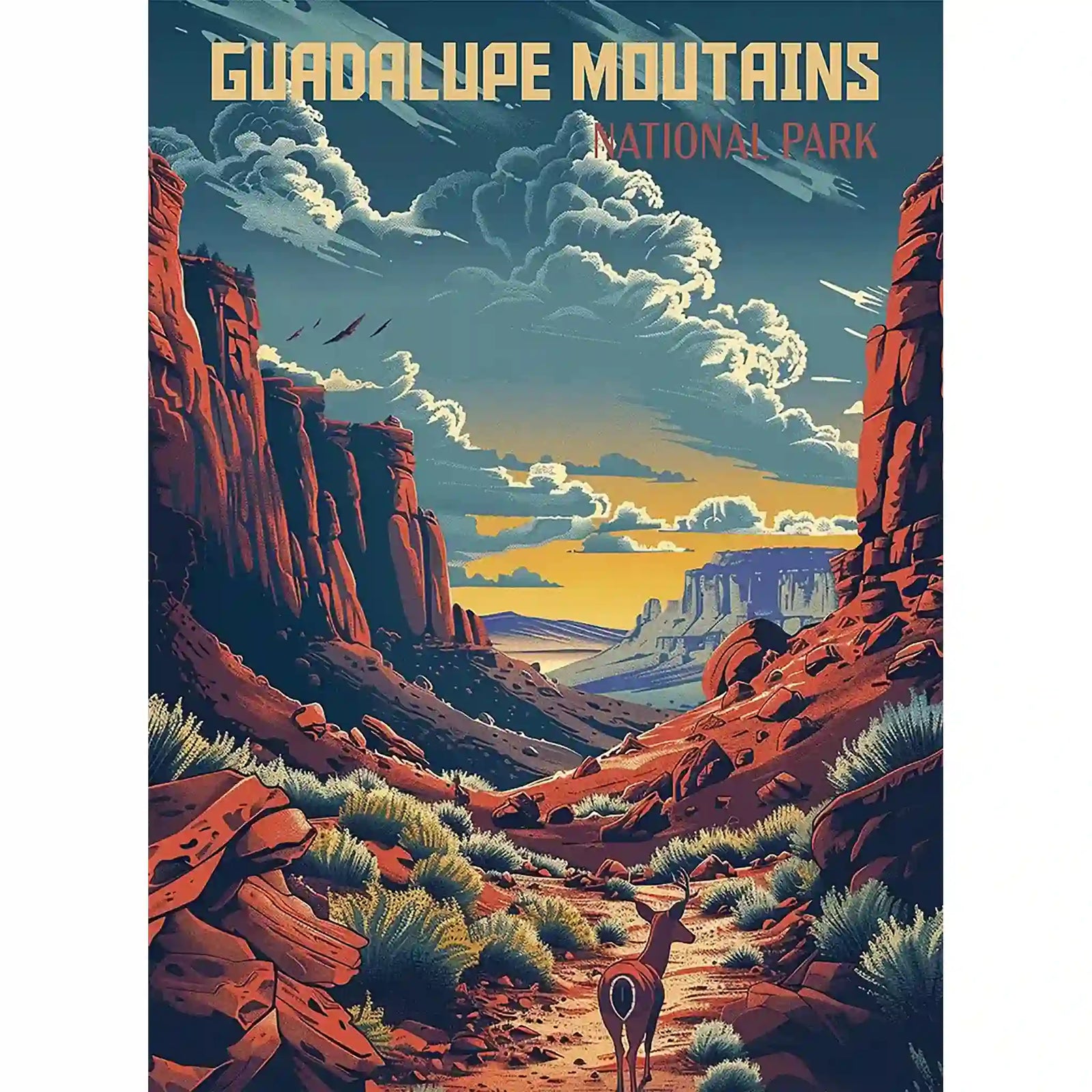 Guadalupe Mountains National Park Puzzle by MakeYourPuzzles | Premium Quality Jigsaw Puzzle made in the USA