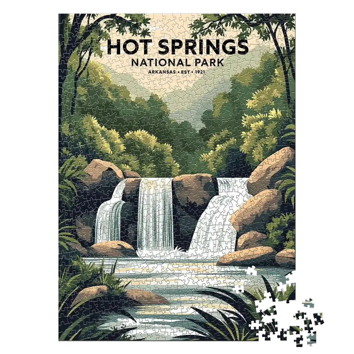 Hot Springs National Park 1000 piece puzzle by MakeYourPuzzles