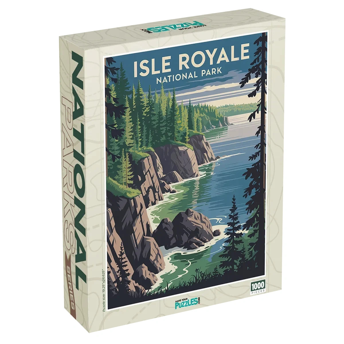 Isle Royale National Park Puzzle 1000 piece puzzle box by MakeYourPuzzles