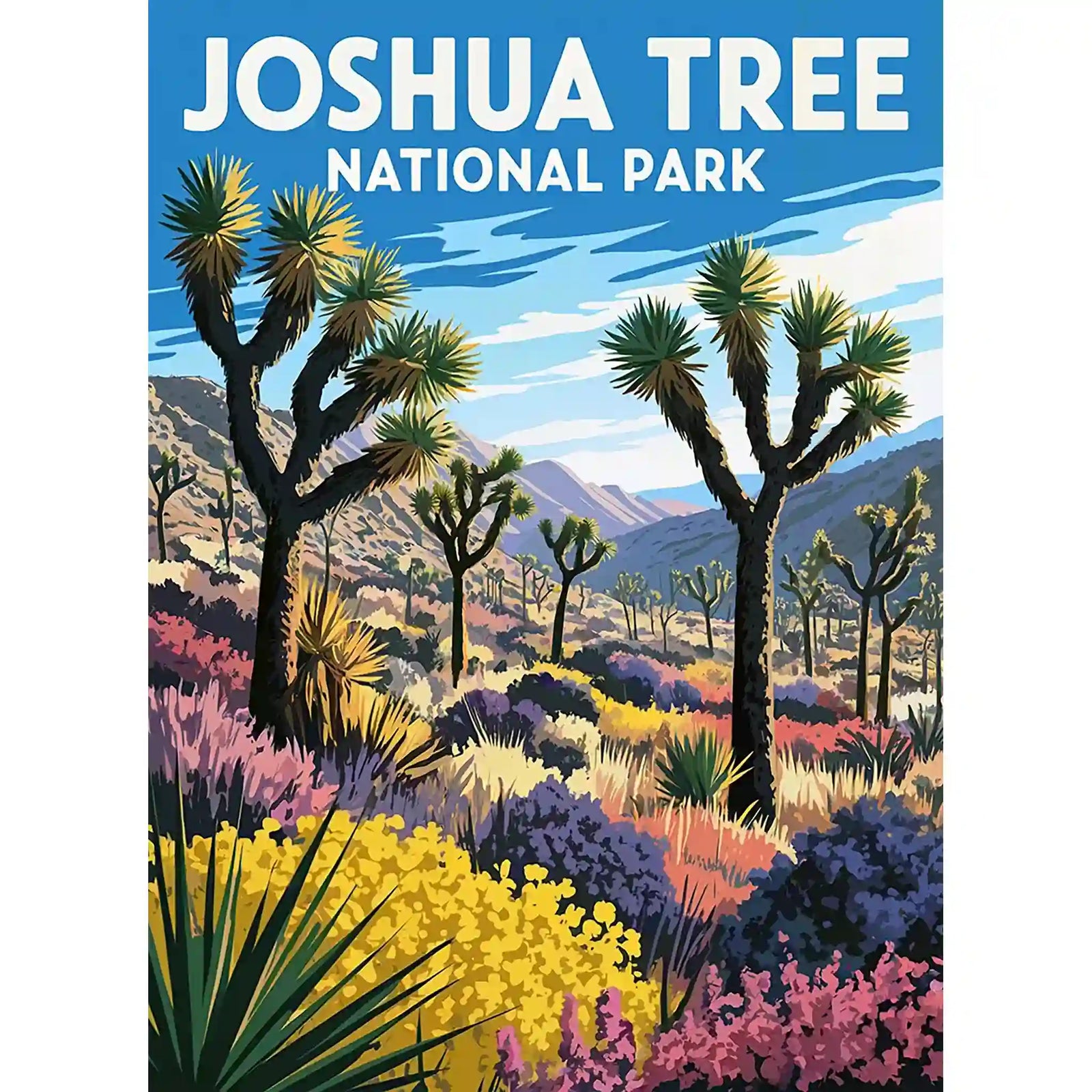 Joshua Tree National Park Puzzle Flowers by MakeYourPuzzles | Premium Jigsaw Puzzle made in the USA