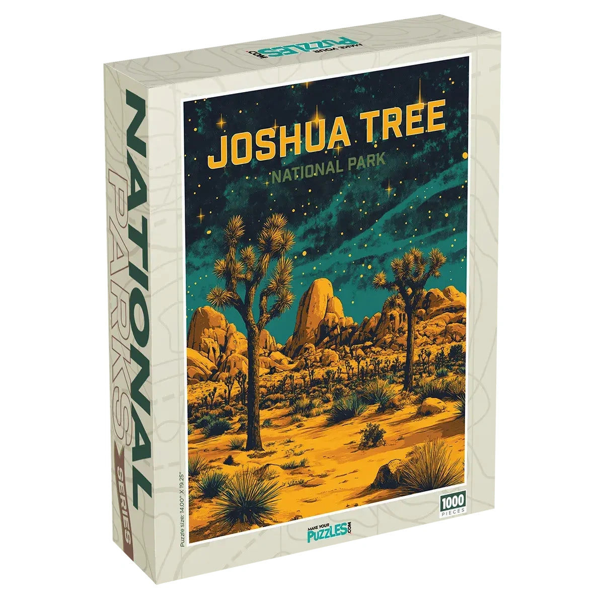 Joshua Tree National Park Stargazer Jigsaw Puzzle 1000 piece puzzle box by MakeYourPuzzles