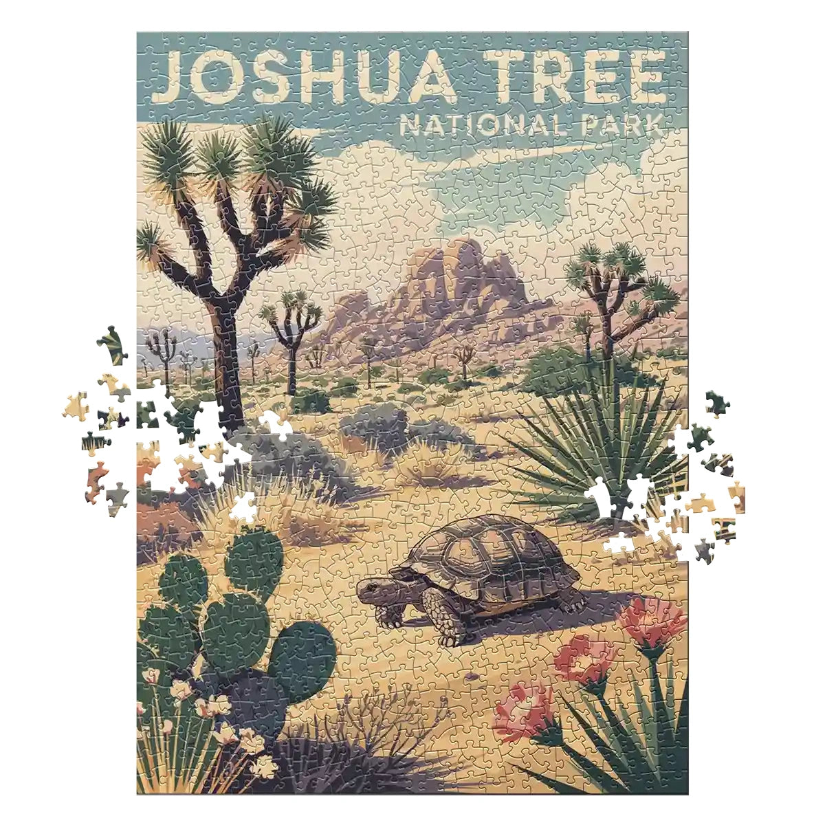 Joshua Tree National Park Tortoise 1000 piece puzzle by MakeYourPuzzles