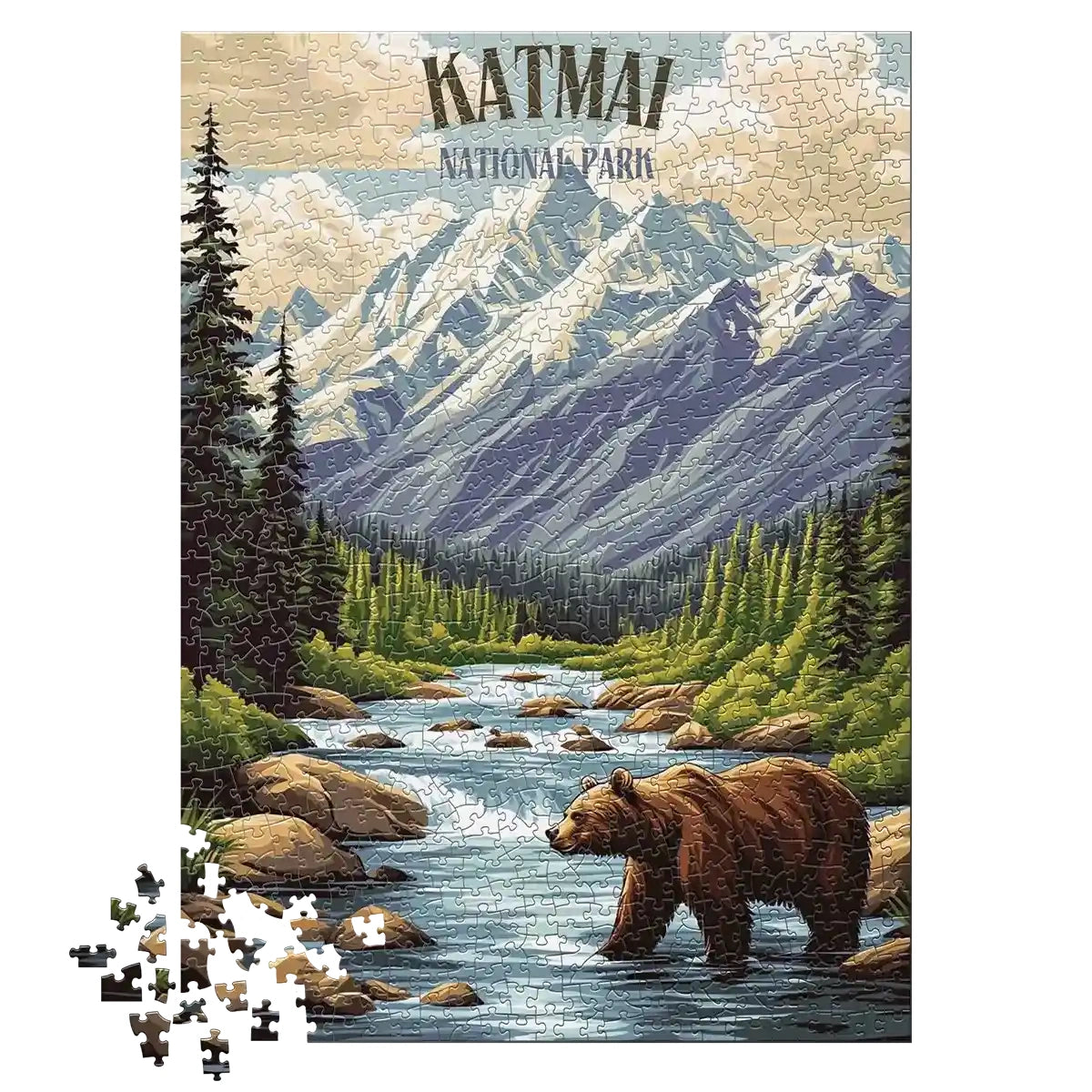 Katmai National Park 1000 piece puzzle by MakeYourPuzzles