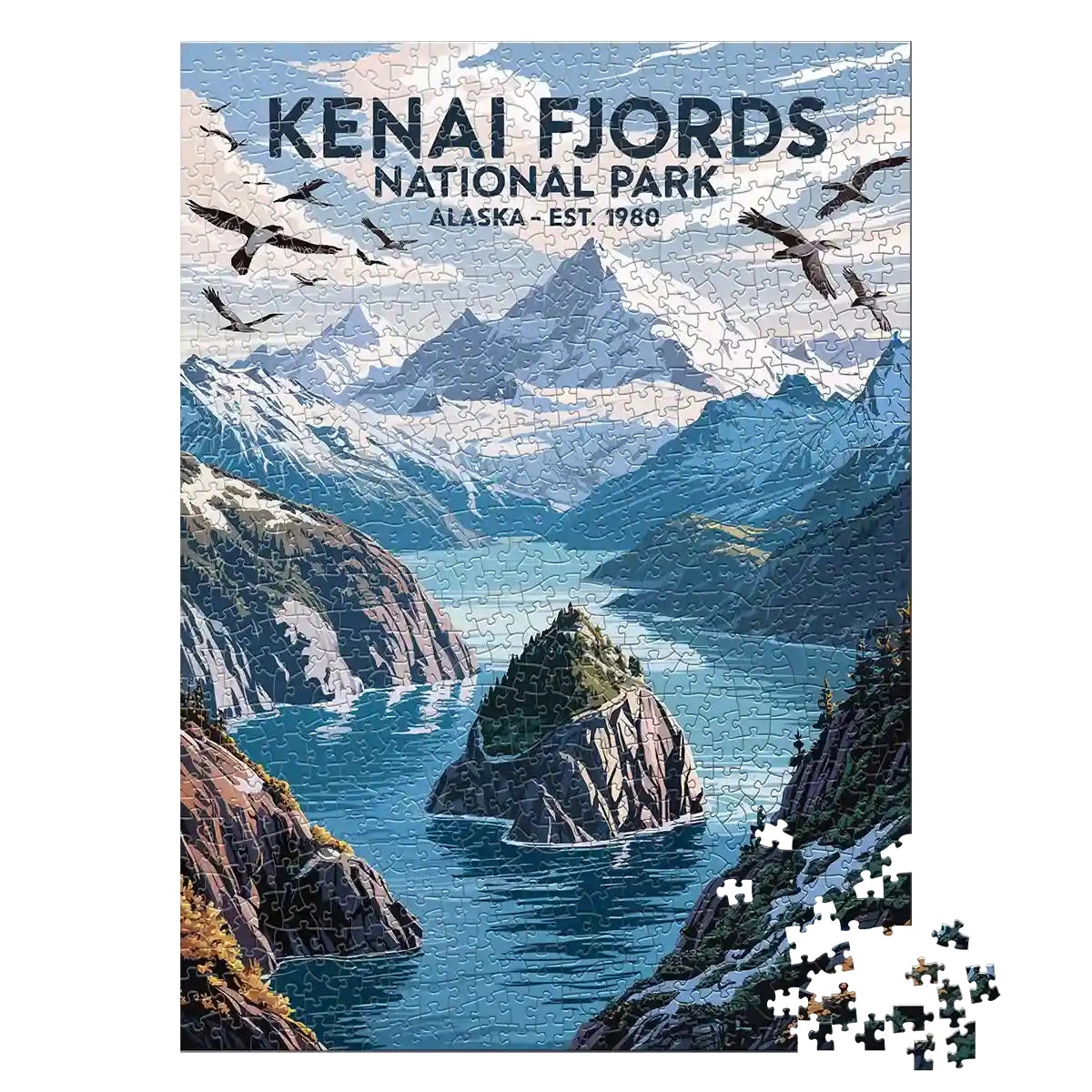 Kenai Fjords National Park 1000 piece jigsaw puzzle by MakeYourPuzzles